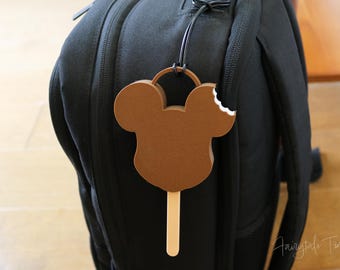Accesorio para bolsa de helado de Mickey Adorno de helado de Mickey Charm para bolsa de Disney Charm para llevar de Disney Mochila de regreso a la escuela Regalo para profesor de Disney