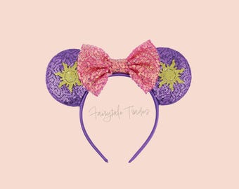 Orejas de Minnie de Rapunzel Orejas de Mickey Mouse Enredados Orejas de Rapunzel Princesa Disney Orejas de Niño Enredados Orejas de Minnie de Rapunzel Corre Oreja de Rapunzel Enredados Disney