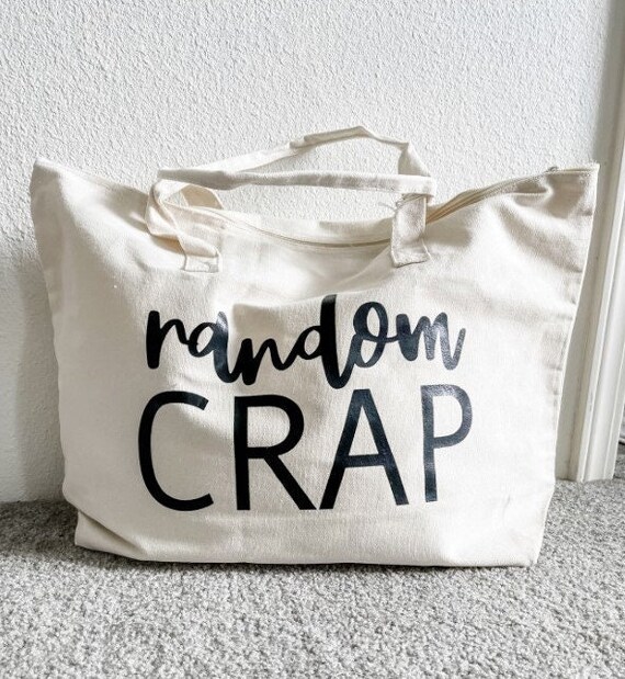zippered shopping tote