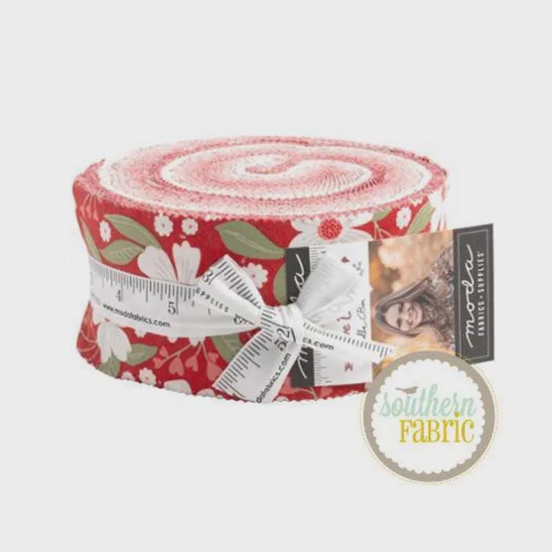 Love Blooms, Lele Boutique, Red & Pink, Jelly Roll, Moda, Fabric, Quilt, 100% Cotton