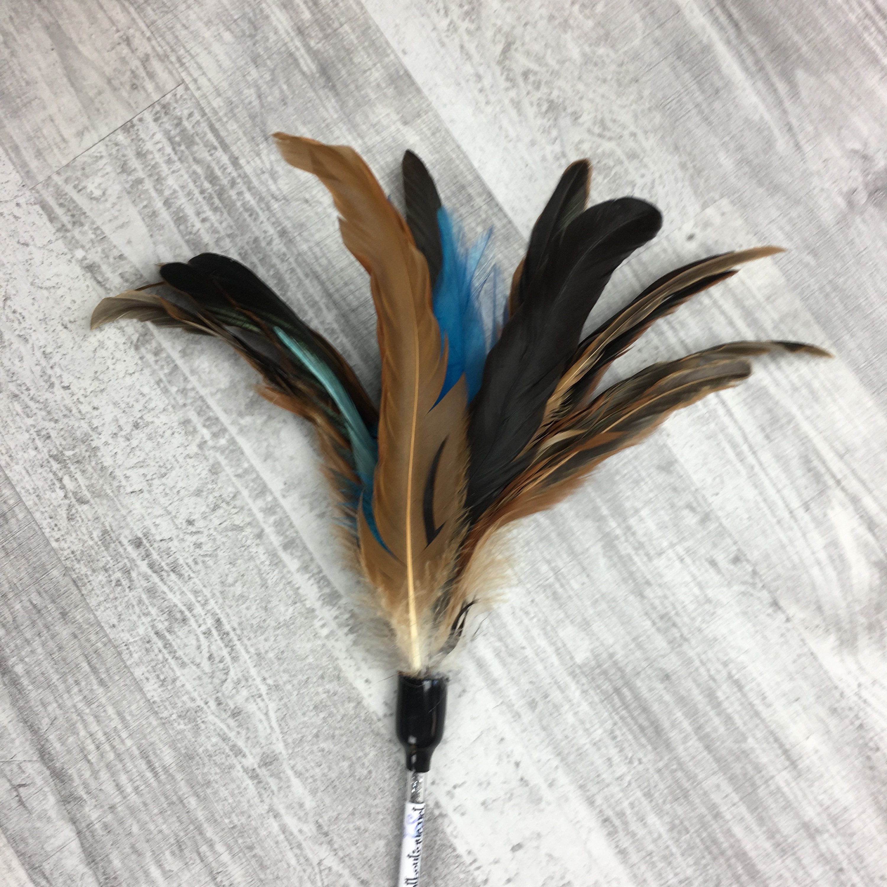 Cat Toy Mega Feathers Duster Cat Teaser Toy Interactive Etsy