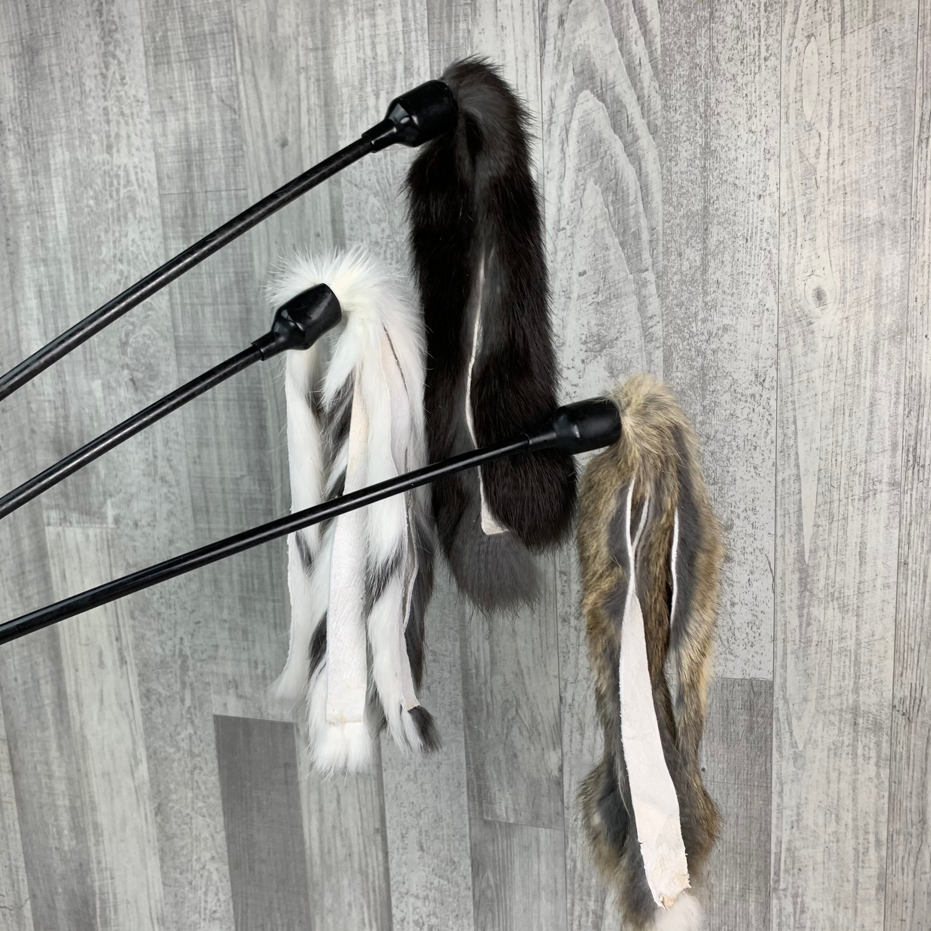 Rabbit fur cat toys pack