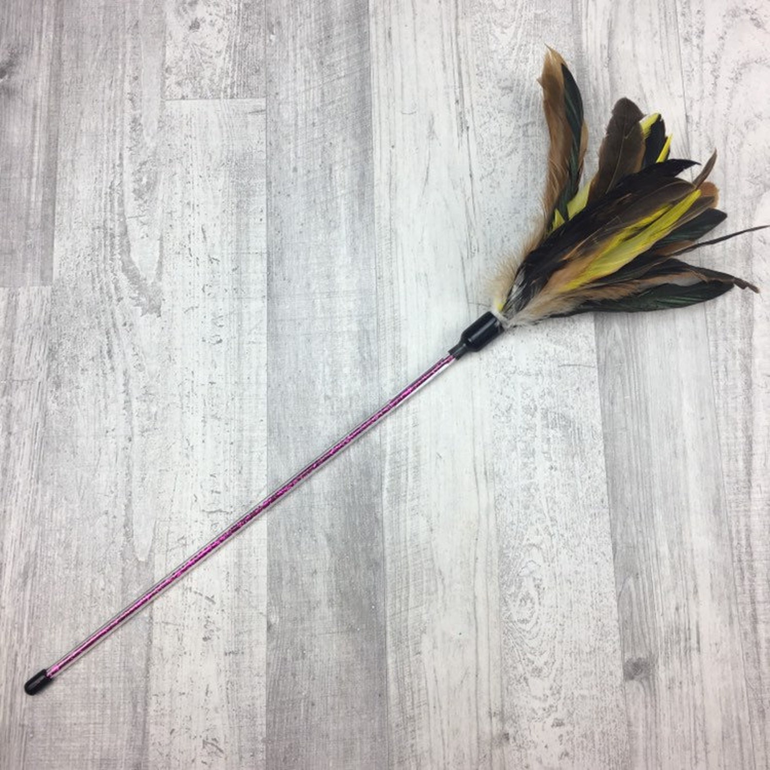 Cat Toy Mega Feathers Duster Cat Teaser Toy Interactive Etsy