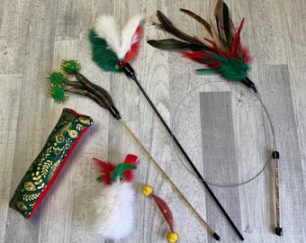 Christmas cat toy set | 6 cat toys