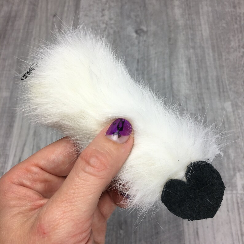 Cat Toys 3pc Rabbit Fur Flat Mice Rabbit Skin Cat Toy Etsy