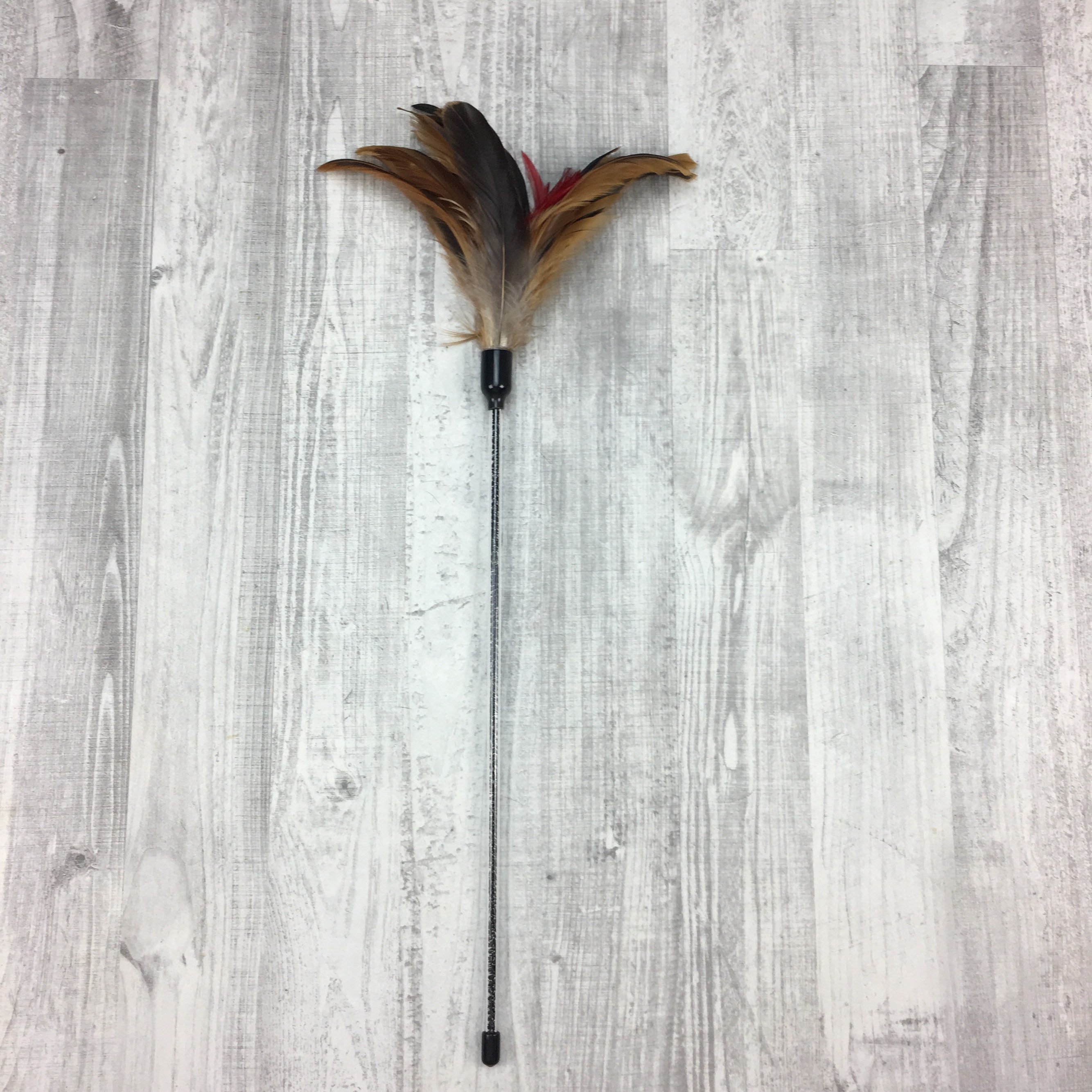 Cat toy Mega feathers duster Cat teaser toy Interactive Etsy