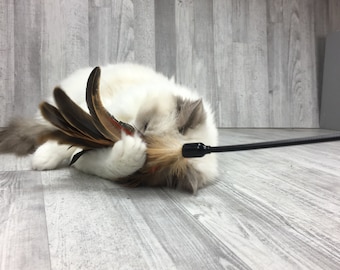 Cat toy | Mega feathers duster | Cat teaser toy | Interactive cat toy |  Feather cat toy