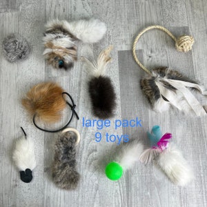 Fur cat toy pack - Small, medium or large pack