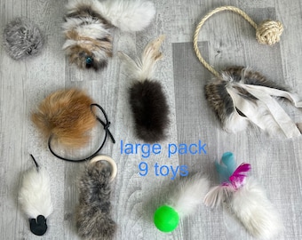 Fur cat toy pack - Small, medium or large pack