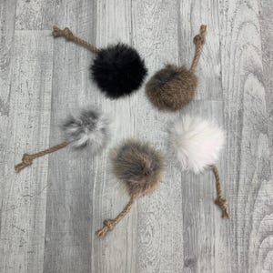 Rabbit Fur Cat Toy Mice: Handmade Lure Toss Toys (5-10 pc Set)
