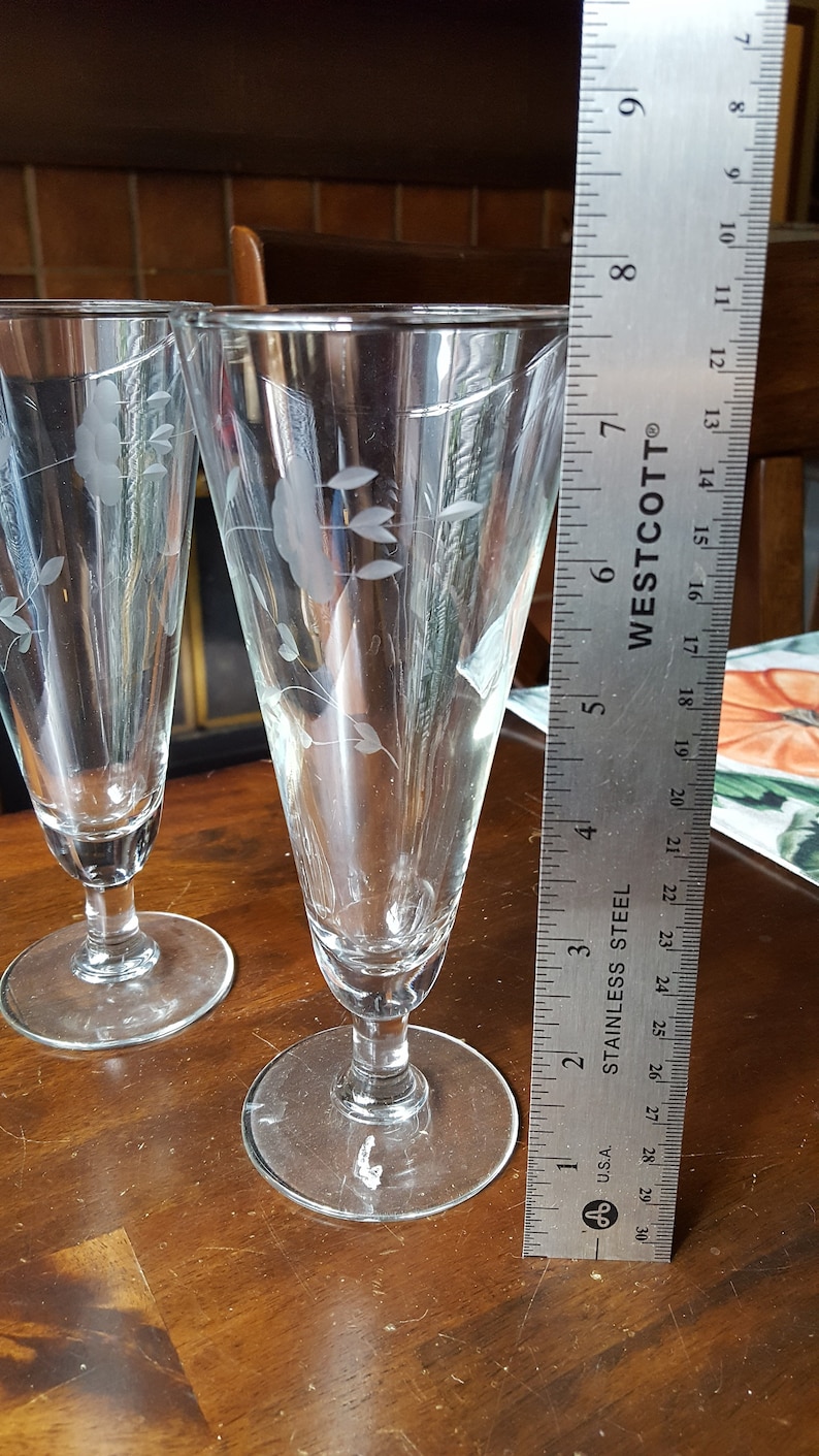 Princess House® Heritage™ Pilsner Glasses Set of Two Etsy