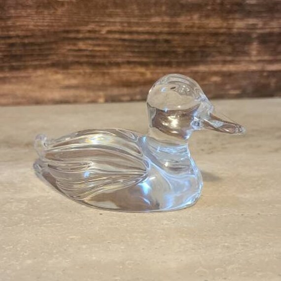 Vintage Princess House® 815 Lead Crystal Duck Figurine Etsy