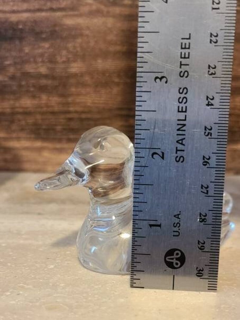 Vintage Princess House® 815 Lead Crystal Duck Figurine Etsy