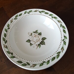 1950&#39;s Hall CAMEO ROSE Fruit/Dessert Saucer - Set of FOUR