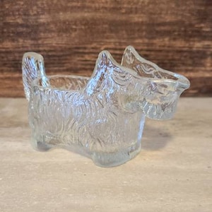 Vintage L. E. Smith SCOTTIE DOG Glass Creamer