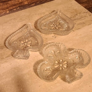 Vintage Indiana Glass Assorted SANDWICH Clear Personal Ashtray - CADA