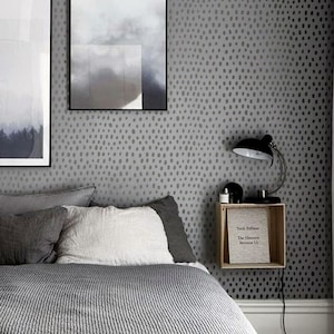 DROPS Wall Stencil, Geometric Stencil, Large Wall Stencil, Scandinavian Stencil Pattern for DIY Projects, Hand Drawn Design s049