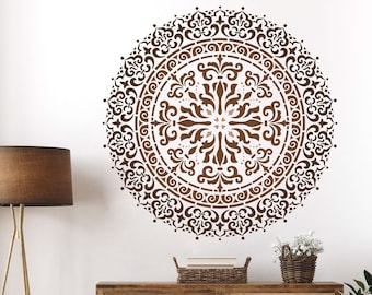 Stencil Mandala FELICITY, Stencil Mandala Pattern for DIY, Wall Decorative Stencils, Mandala Wall Art, Sacred Geometry #s054