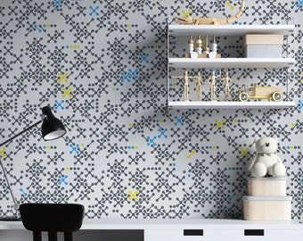Schablone METABALLS, PC Muster Schablone, Wiederverwendbare DIY Bastel schablone, Geometrische Schablone, Große Wand schablone s010