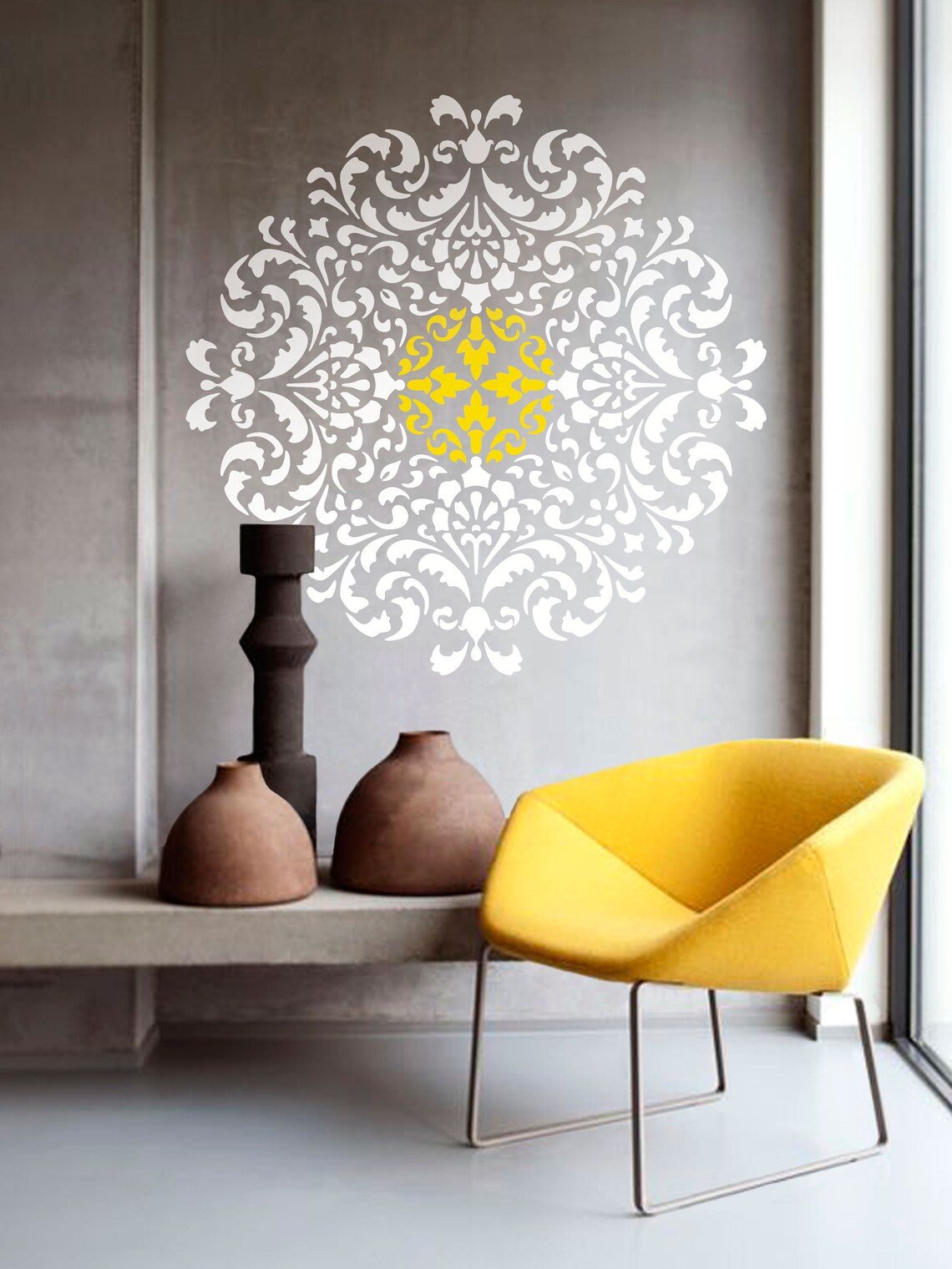 Mandala Moroccan Stencil Moroccan Pattern for DIY Wall Decor Modern ...