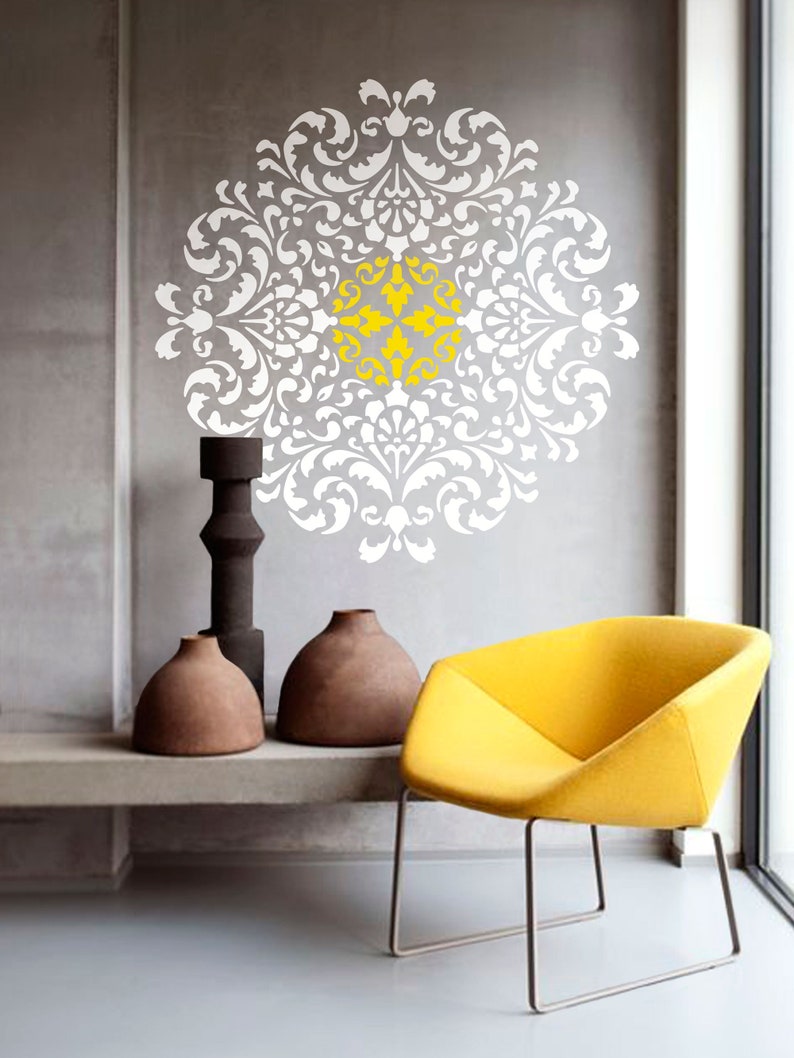 Mandala Moroccan Stencil Moroccan Pattern for DIY Wall Decor Modern ...