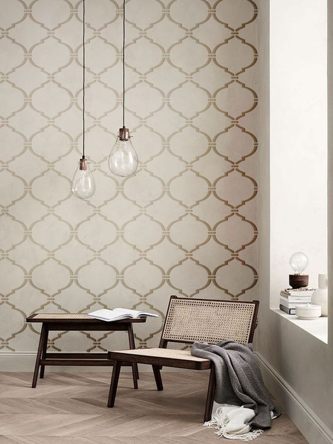 Large MOROCCAN Wall Stencil Pattern, Wall Stencil MOROCCO, Marrakech ...