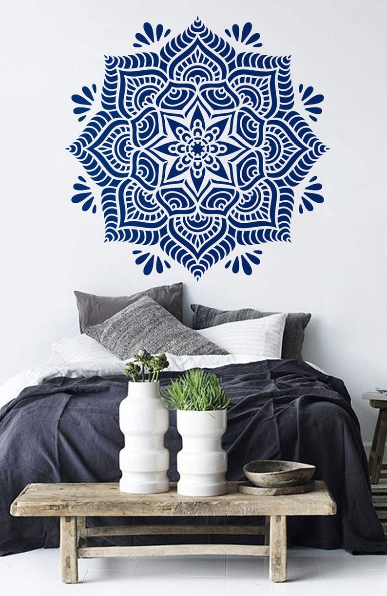 Mandala Stencil Mandala Pattern For Diy Wall Decor Modern Home Etsy