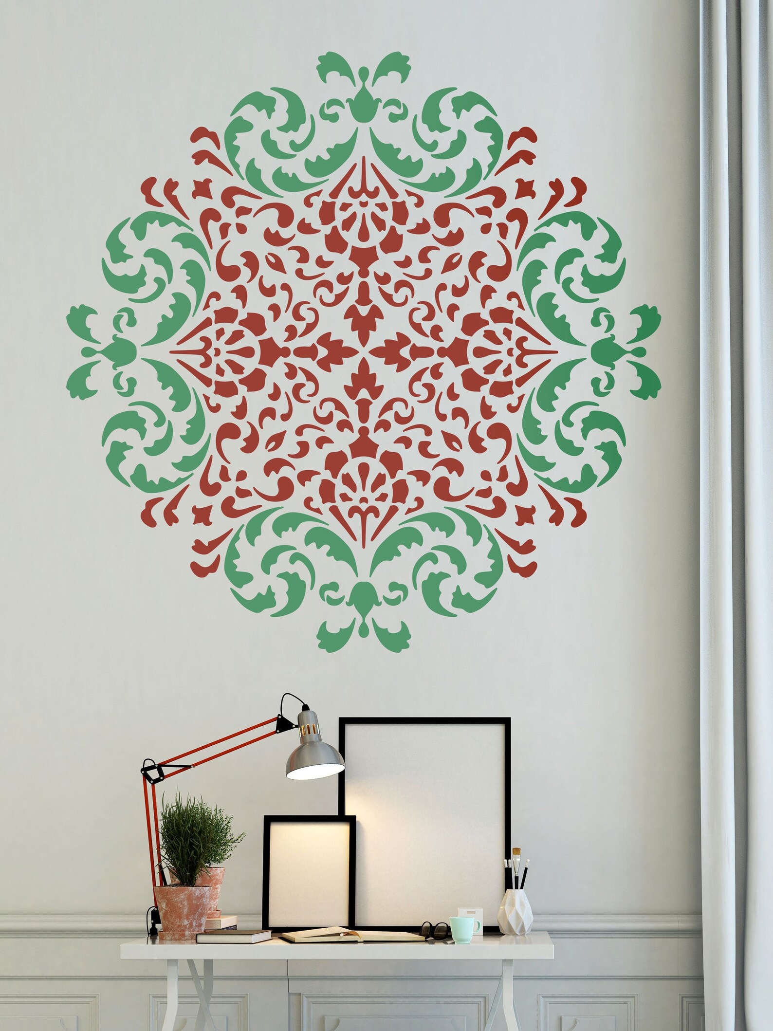 Mandala Moroccan Stencil Moroccan Pattern for DIY Wall Decor Modern ...