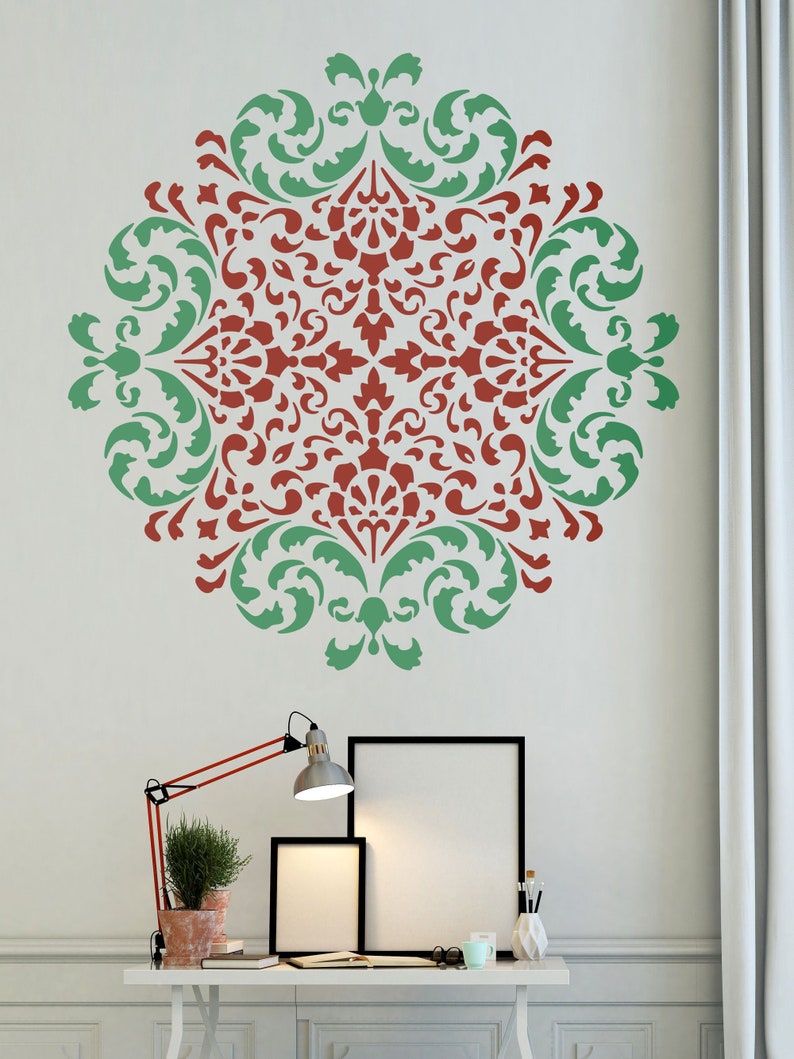 Mandala Moroccan Stencil Moroccan Pattern for DIY Wall Decor Etsy
