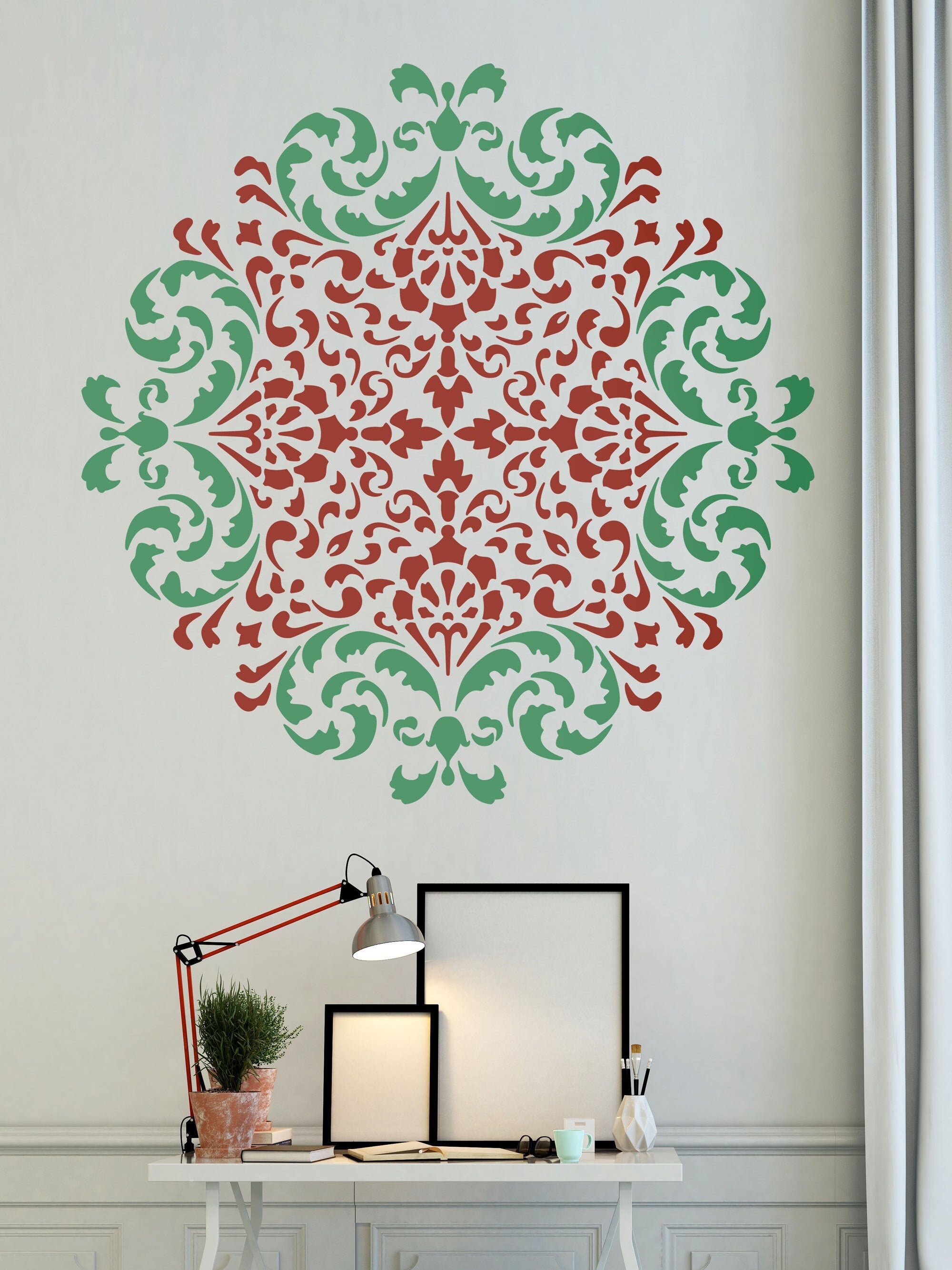 Mandala Moroccan Stencil Moroccan Pattern for DIY Wall Decor Modern ...