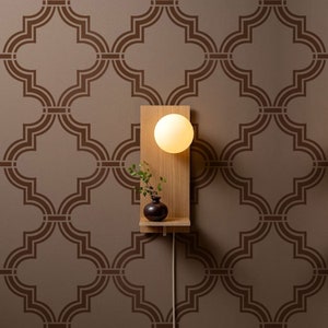 Wall Stencil DREAM OF MOROCCO, Large Moroccan Wall Stencil Pattern, Marrakech Wall Stencil, Reusable Stencil s077