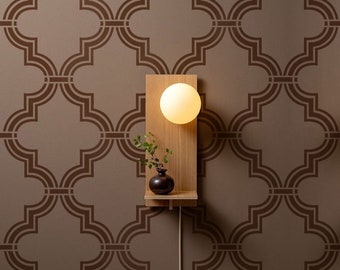 Wall Stencil DREAM OF MOROCCO, Large Moroccan Wall Stencil Pattern, Marrakech Wall Stencil, Reusable Stencil s077