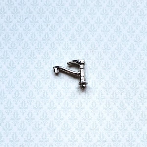 Dollhouse Miniature Silver Faucet Tap for Kitchen or Bathroom Sink 1:12 Scale