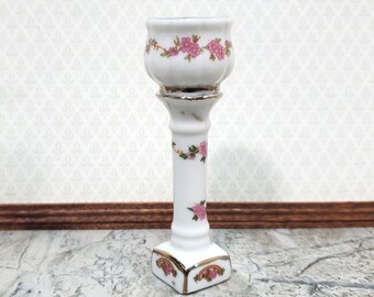 Dolls House Miniature Ceramic Jardiniere with Floral Pattern in 12th scale 