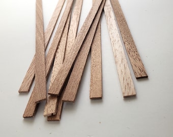 Mahogany Wood Strips 10 Pieces 1/16 x 1/4 x 6 Long Crafts Models  Miniatures 