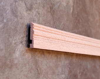 Dollhouse Miniature Cove Molding Trim Wood Strip 1//4/" x 18/" long 1:12 Scale