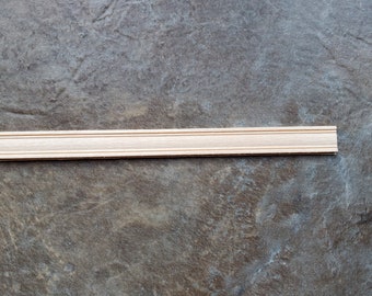 Dollhouse Miniature Cove Molding Trim Wood Strip 1//4/" x 18/" long 1:12 Scale