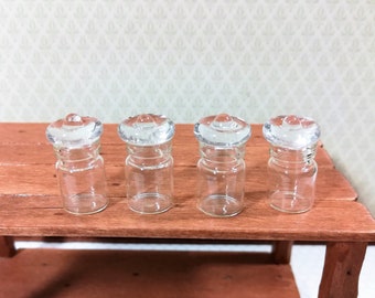 Dollhouse Miniature 6 Glass Jars of Mixed Fruits Food 1:12 Preserved Fruit 13786