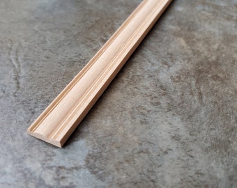 Dollhouse Miniature Cove Molding Trim Wood Strip 1//4/" x 18/" long 1:12 Scale