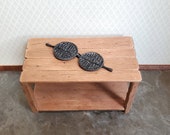Dollhouse Miniature Waffle Iron Pan Cast Iron Look Painted Metal 1 12 Scale Kitchen