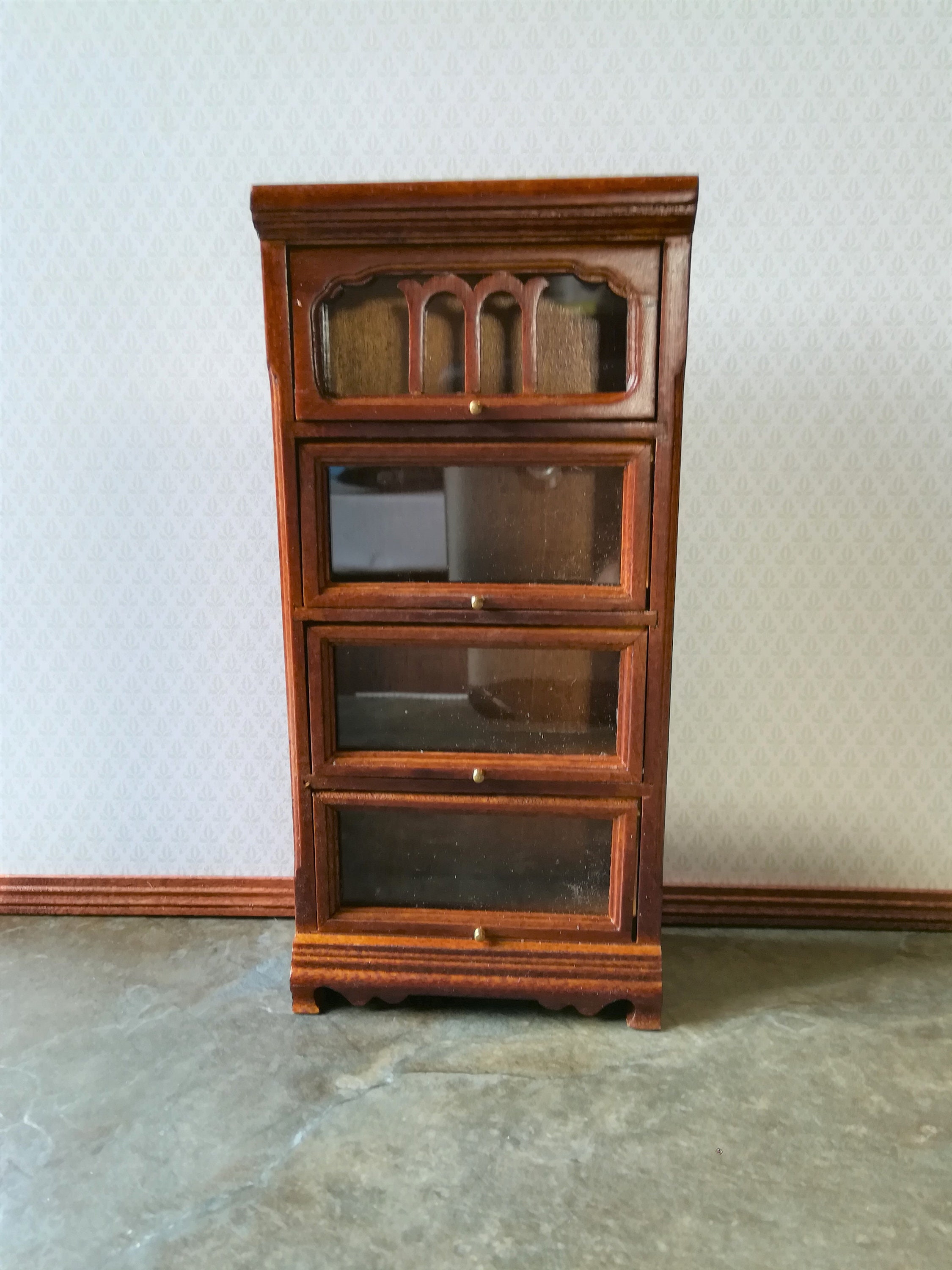 Barrister Bookcase Door Slides Choice Image Pocket Sliding Dollhouse Miniature 4 Shelf Barrister Lawyers Bookcase Sliding