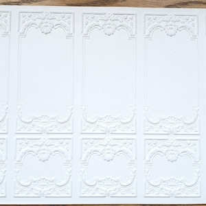 Dollhouse Wall Panels Embossed Textured Foam Board 1:12 Scale Miniature World Model 34937