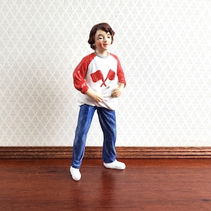 Dollhouse Boy Son Young Teenager Brother Resin Modern Standing 1:12 Scale Miniature