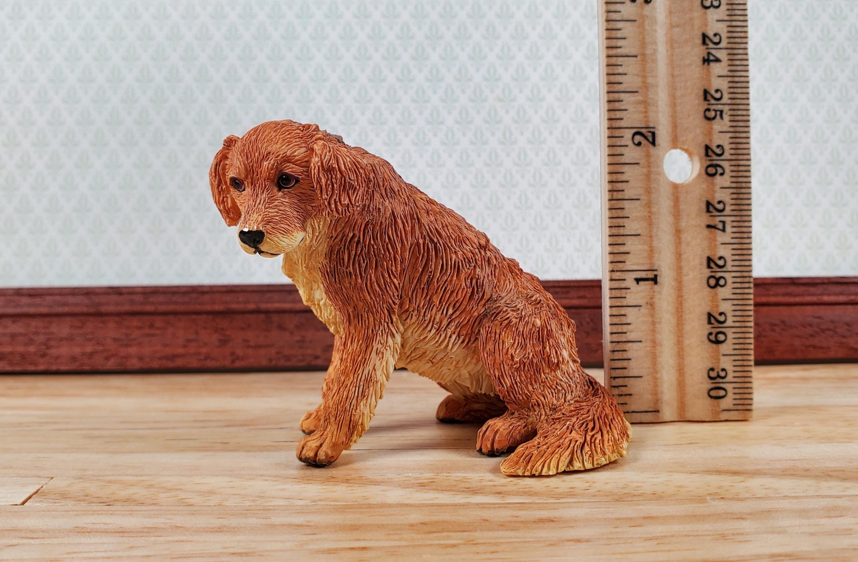 【羊毛フェルト ゴールデンレトリバー 犬 】 ドールハウス ミニチュア 1/6 ドールハウス ゴールデンレトリバー 犬 ペット 1:12スケール
