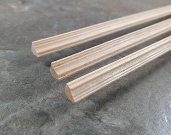 Moldura de cornisa de corona para casa de muñecas, escala 1:24, 3 piezas, 1/4" x 18" de largo, HW7169