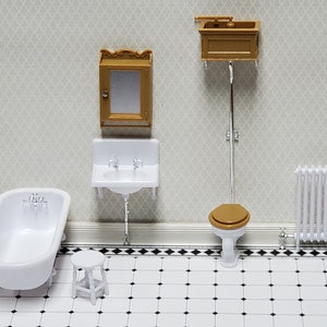 Puppenhaus Zubehör Set 1:12 – Wandaccessoires Modellbausatz CHR247 Von Chrysnbon