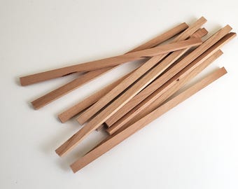 Cherry Wood Strips x10 1/8" x 1/4 x 6" Long Crafts Models Miniatures