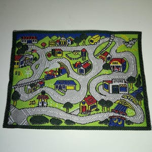 Dollhouse Miniature Vehicle Play Mat Rug 1:12 Scale Childs Room