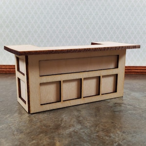 Dollhouse Half Scale Pub Bar DIY KIT Wood Tudor or Irish 1:24 Scale Miniature