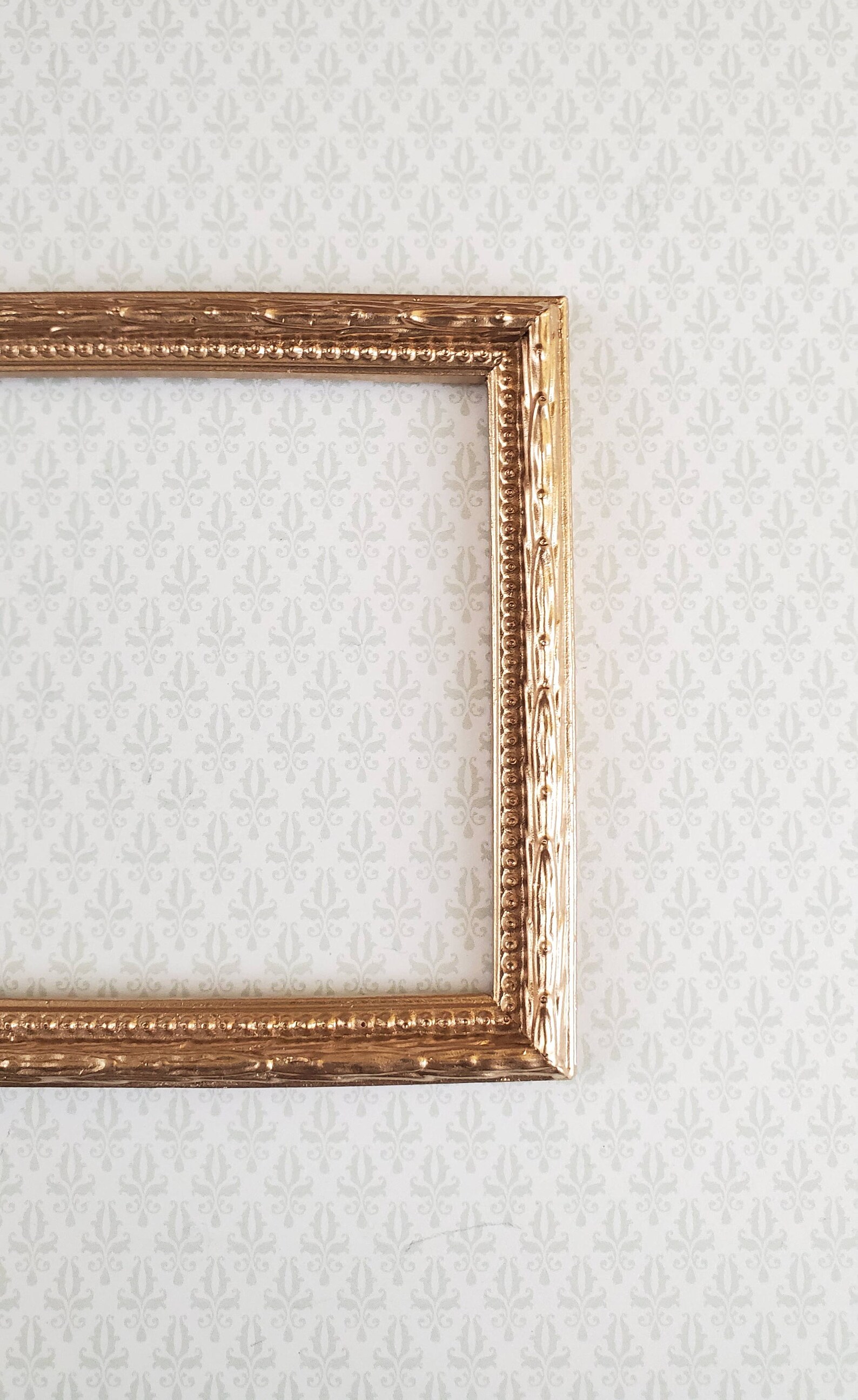 Dollhouse Miniature Picture Frame Large Fancy Gold for Etsy